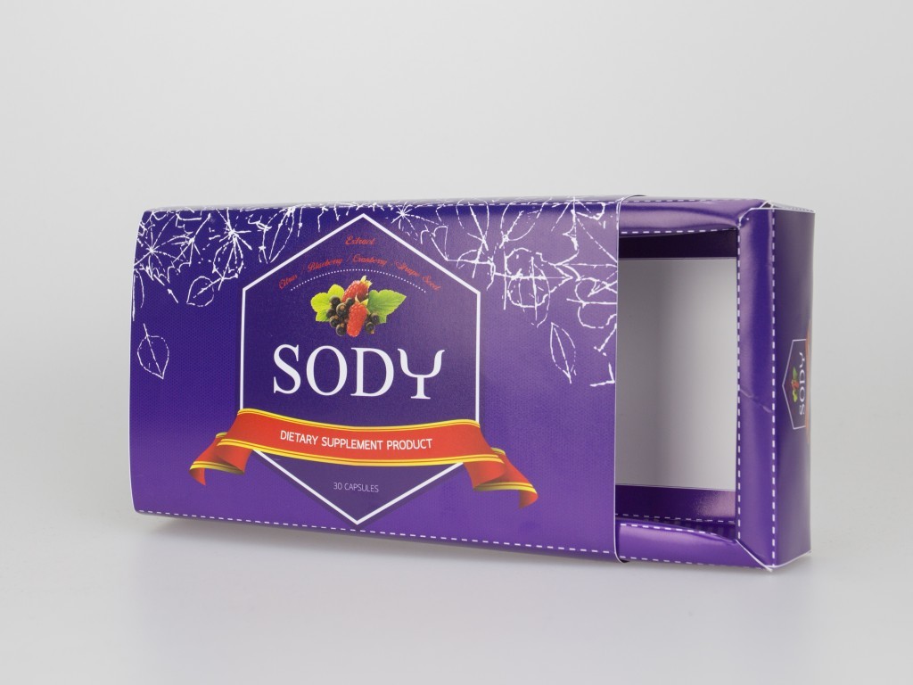 กล่องอาหารเสริมลดน้ำหนัก SODY
