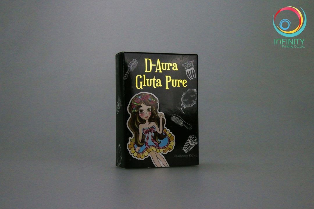 ผลงานปั๊มเคทอง(foil)D-Aura Gluta Pure