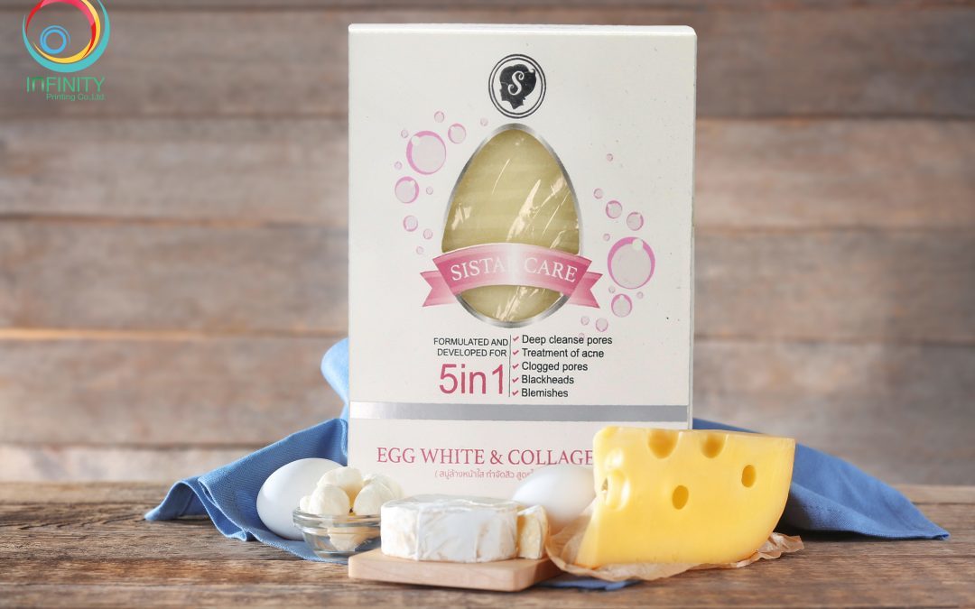 กล่องสบู่(soap)Sistar Care EGG WHITE & COLLAGEN SOAP