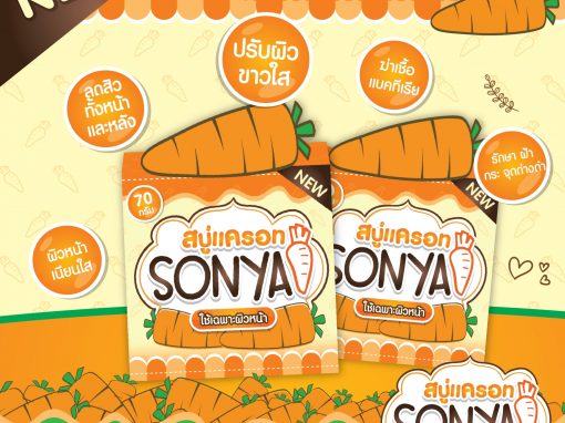 ป้าย Ads แบนเนอร์ สบู่แครอท Sonya