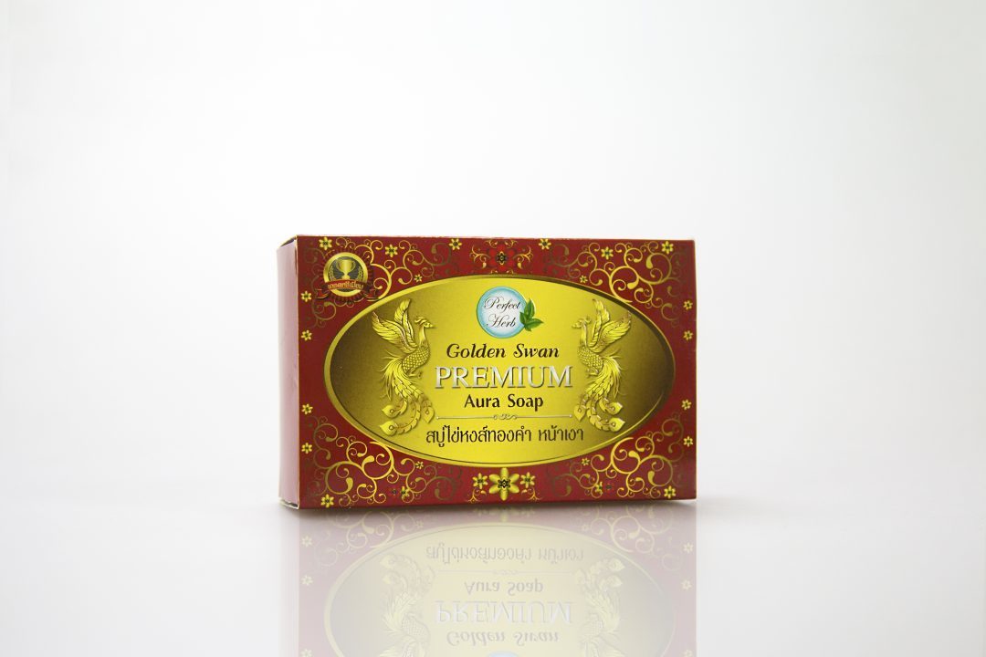 กล่องสบู่(soap)Perfect Herb Golden Swan Premium Aura Soap