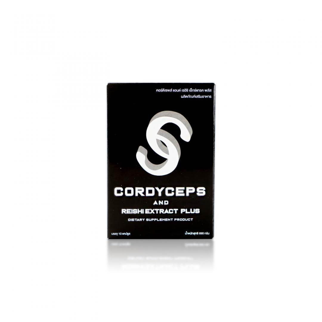 กล่องอาหารเสริม(supplement)CORDYCEPS AND REISHI EXTRACT PLUS
