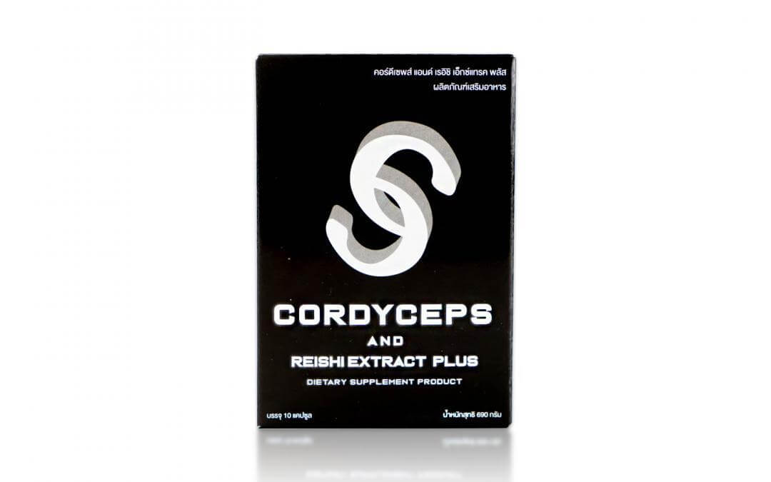 กล่องอาหารเสริม(supplement)CORDYCEPS AND REISHI EXTRACT PLUS