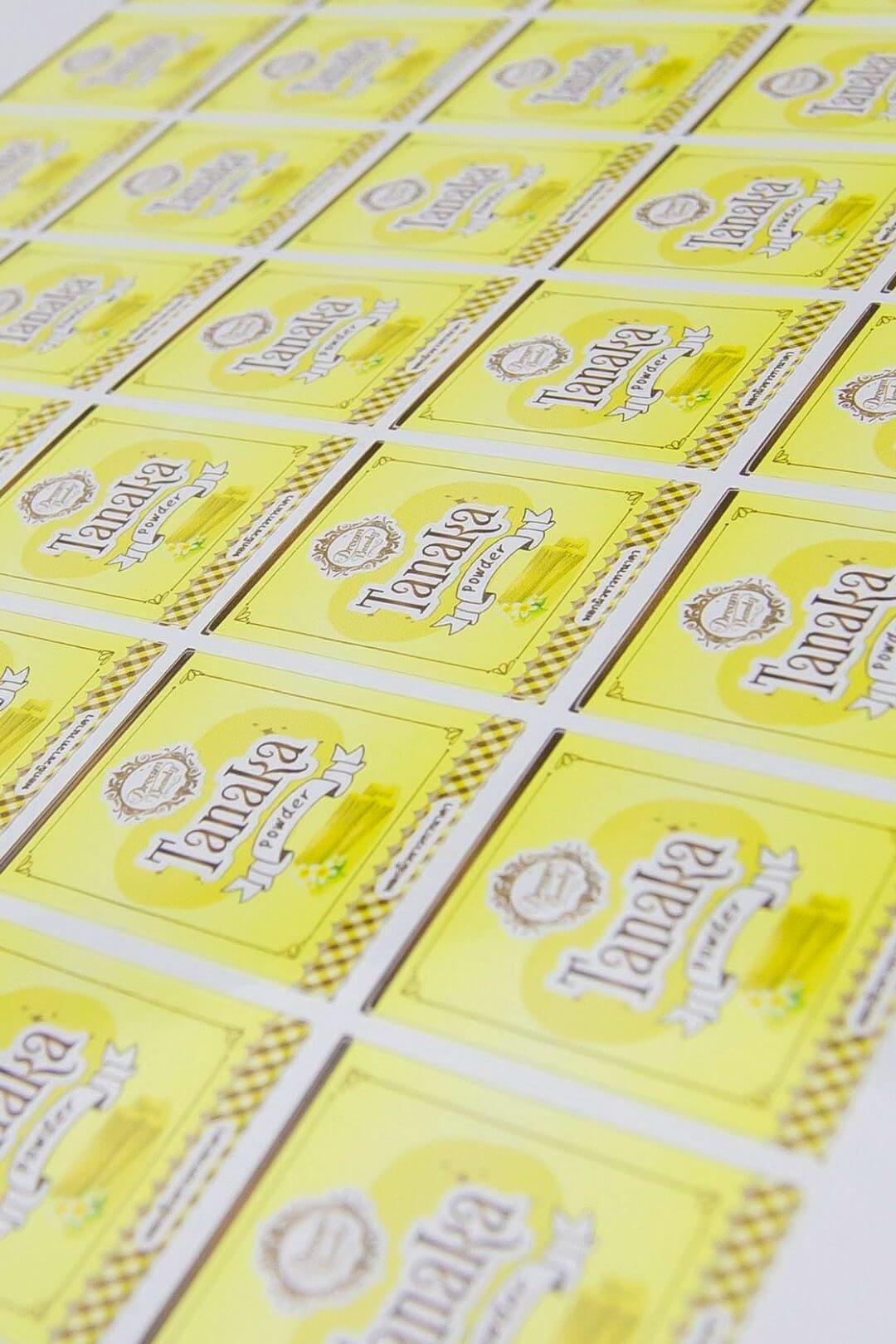 สติ๊กเกอร์(label)Tanaka Powder