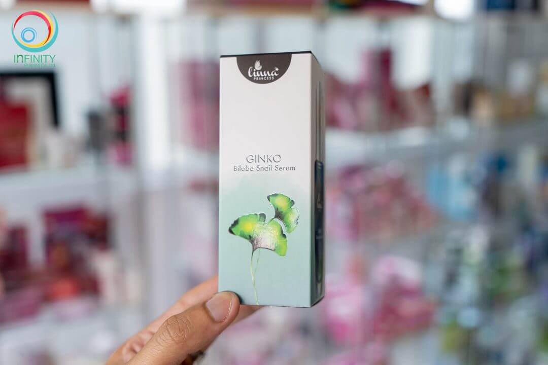 กล่องเซรั่ม(serum)Linna GINGO Biloba Snail Serum