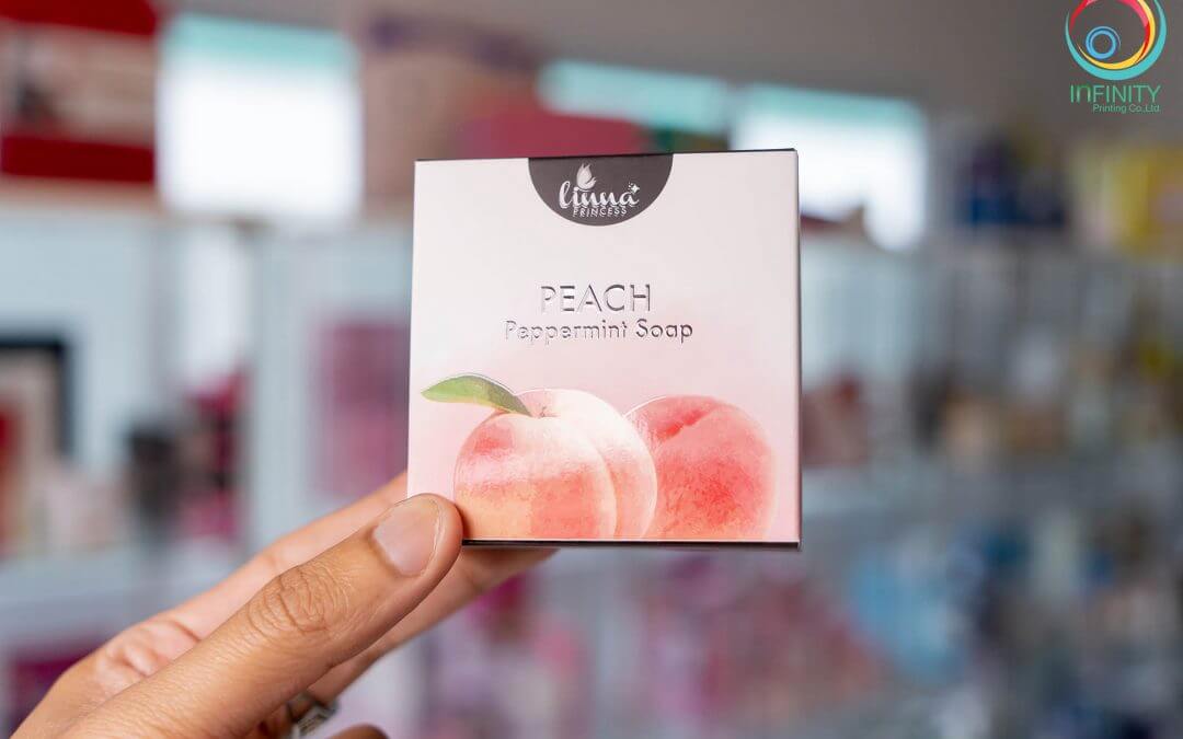 กล่องสบู่(soap)Linna PEACH Peppermint Soap