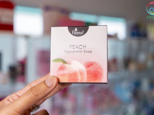 กล่องสบู่(soap)Linna PEACH Peppermint Soap