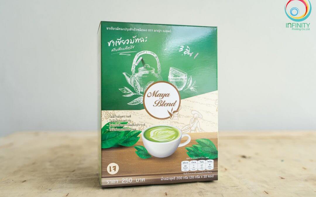 กล่องชาเขียว(package) Maya Blend