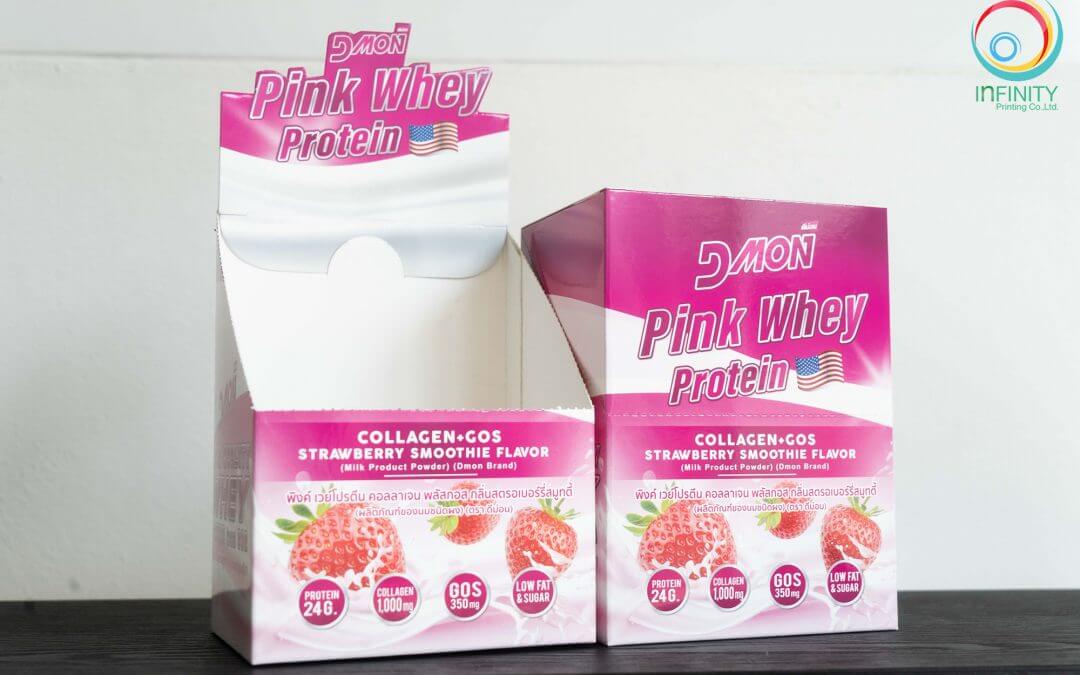 กล่องอาหารเสริม(supplement) DMON Pink Whey Protein