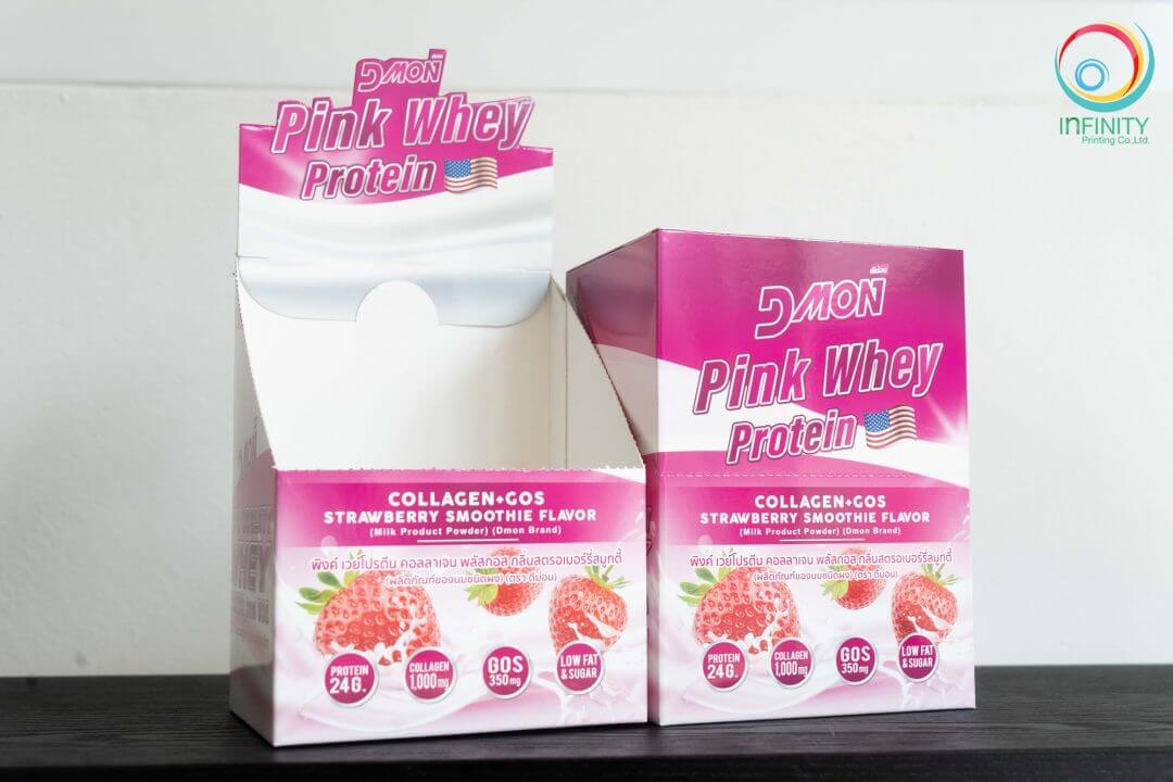 กล่องอาหารเสริม(supplement) DMON Pink Whey Protein