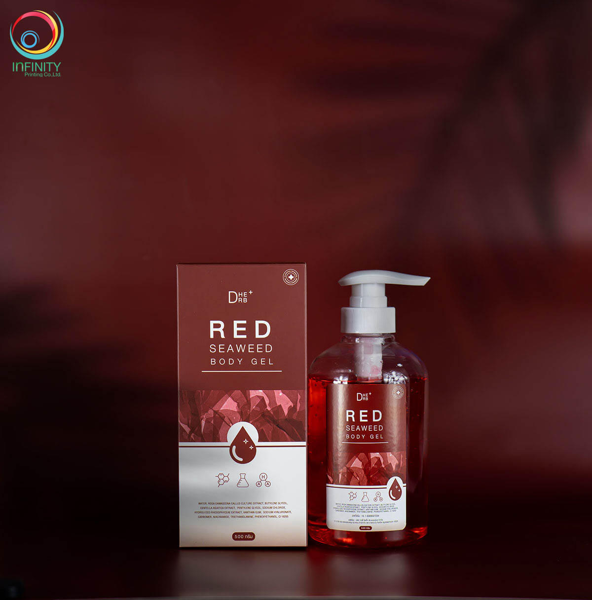 กล่องโลชั่นRED SEAWEED BODY GEL2