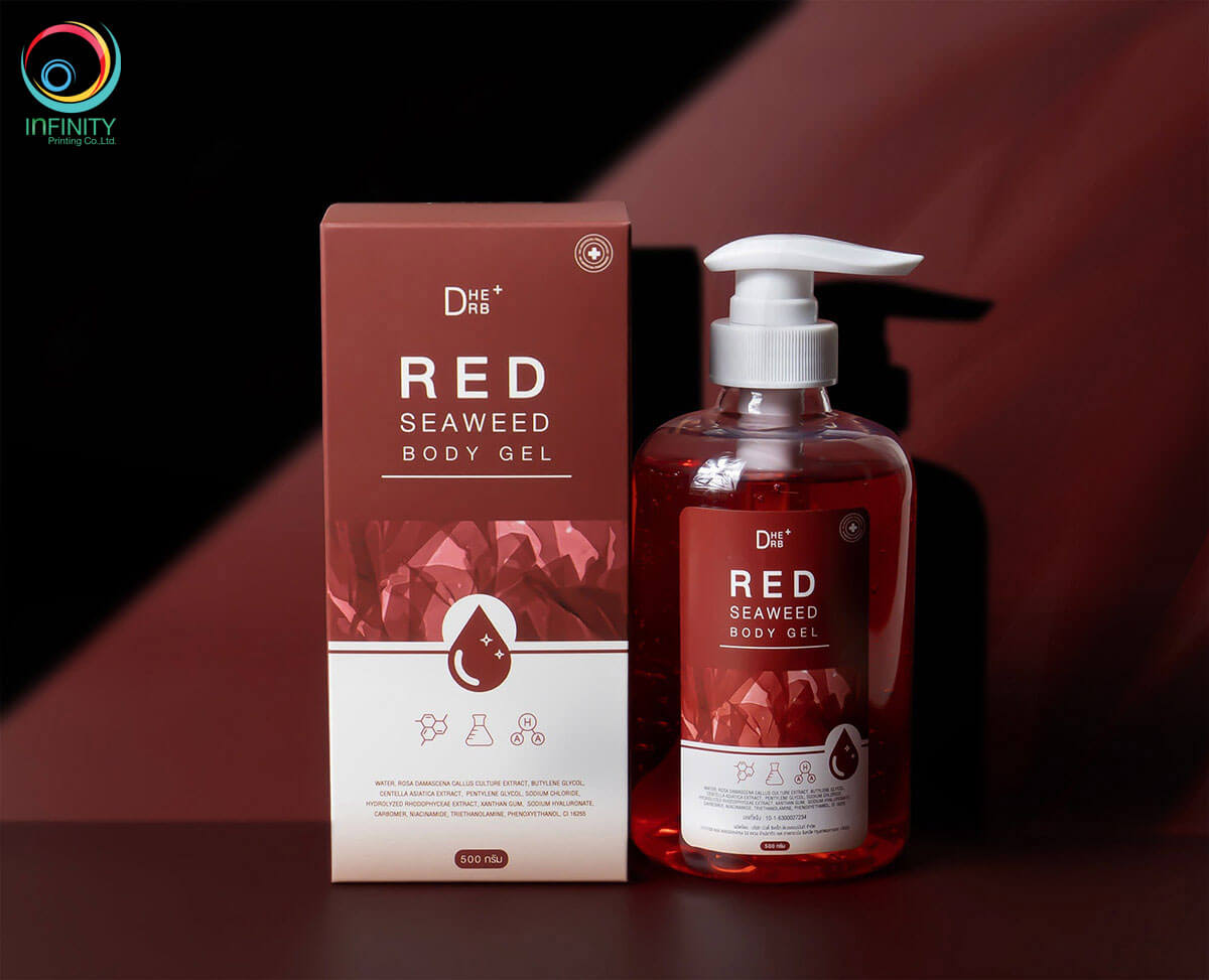 กล่องโลชั่นRED SEAWEED BODY GEL1